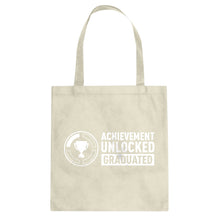 Achievement Unlocked Graduated Cotton Canvas Tote Bag