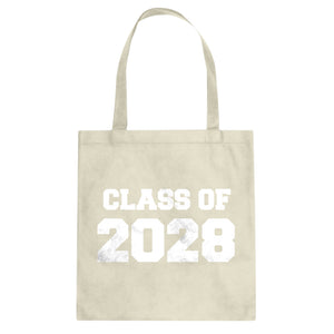 Class of 2028 Cotton Canvas Tote Bag
