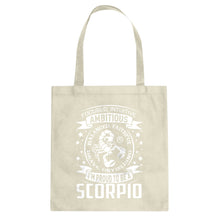 Scorpio Astrology Zodiac Sign Cotton Canvas Tote Bag