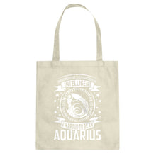 Tote Aquarius Astrology Zodiac Sign Canvas Tote Bag