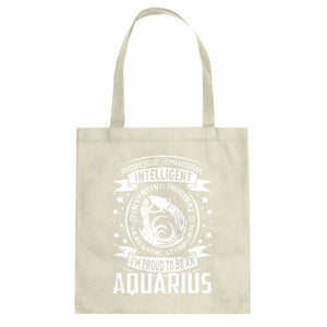 Tote Aquarius Astrology Zodiac Sign Canvas Tote Bag