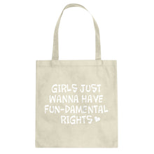 Tote Girls Wanna Have Fundamental Rights Canvas Tote Bag