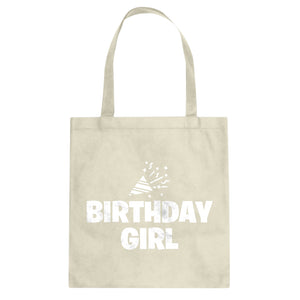 Birthday Girl Cotton Canvas Tote Bag