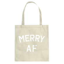 Merry AF Cotton Canvas Tote Bag