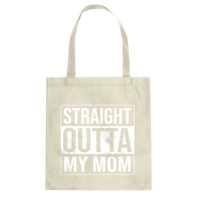 Straight Outta My Mom Cotton Canvas Tote Bag