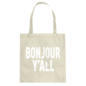 Tote Bonjour Yall Canvas Tote Bag