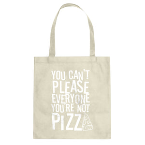 Tote You're Not Pizza Canvas Tote Bag