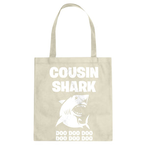 Cousin Shark Cotton Canvas Tote Bag