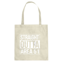 Straight Outta Area 51 Cotton Canvas Tote Bag