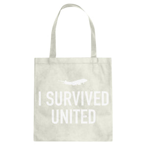 Tote I Survived United Canvas Tote Bag