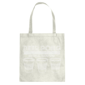 Tote Beer Pong National Champions Canvas Tote Bag