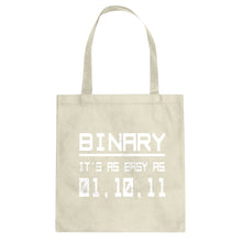 Tote Binary Canvas Tote Bag