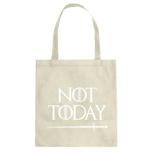 Not Today Cotton Canvas Tote Bag