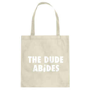 THE DUDE ABIDES Cotton Canvas Tote Bag