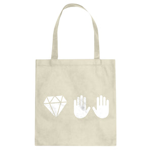 DIAMOND HANDS Cotton Canvas Tote Bag