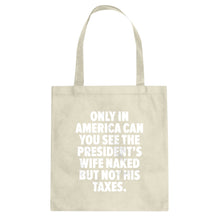 Only in America Cotton Canvas Tote Bag