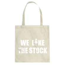 WE LIKE THE STOCK Cotton Canvas Tote Bag