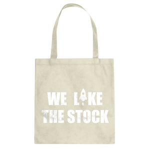WE LIKE THE STOCK Cotton Canvas Tote Bag