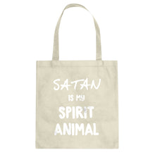 Satan is my Spirit Animal Cotton Canvas Tote Bag