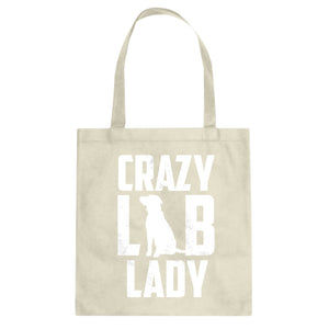 Tote Crazy Lab Lady Canvas Tote Bag