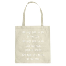 Tote 99 Bugs in the Code Canvas Tote Bag