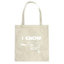 Tote I Know Canvas Tote Bag