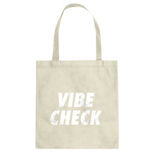 VIBE CHECK Cotton Canvas Tote Bag
