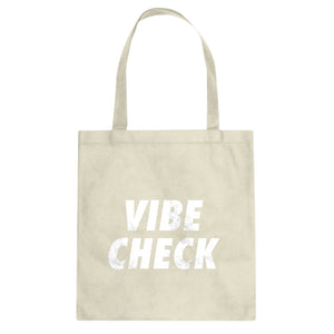 VIBE CHECK Cotton Canvas Tote Bag