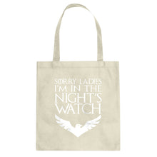 Tote Sorry Ladies Nights Watch Canvas Tote Bag