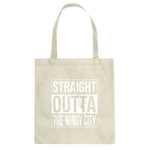 Straight Outta the Windy City Cotton Canvas Tote Bag
