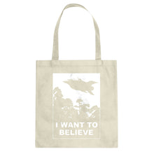 I Want to Believe Planet Express Cotton Canvas Tote Bag