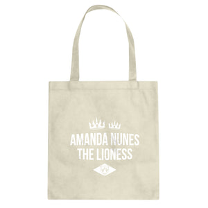 Amanda Nunes the Lioness Cotton Canvas Tote Bag