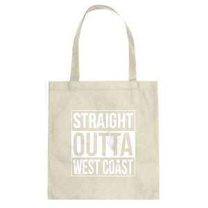 Straight Outta West Coast Cotton Canvas Tote Bag