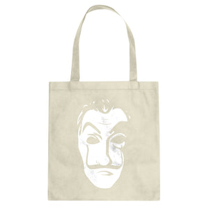 Salvador Dali Face Heist Mask Cotton Canvas Tote Bag