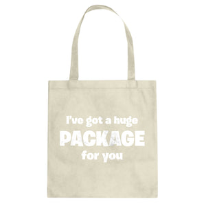I've got a huge package for you. Cotton Canvas Tote Bag