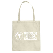 Achievement Unlocked Create Offspring Cotton Canvas Tote Bag