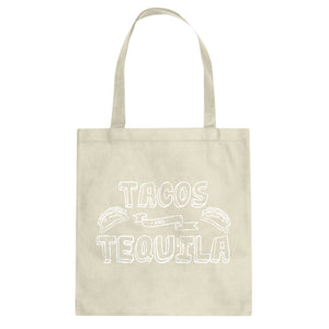 Tote Tacos and Tequila Canvas Tote Bag