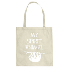 Sloth is my Spirit Animal Cotton Canvas Tote Bag