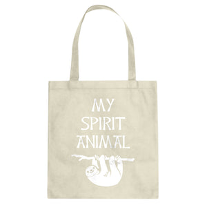 Sloth is my Spirit Animal Cotton Canvas Tote Bag