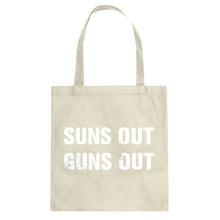 Suns Out Guns Out Cotton Canvas Tote Bag