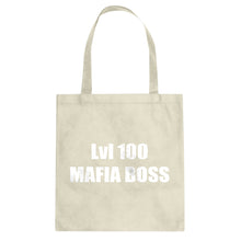 Lvl 100 Mafia Boss Cotton Canvas Tote Bag