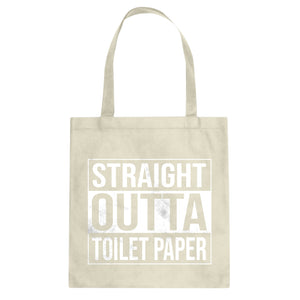 Straight Outta Toilet Paper Cotton Canvas Tote Bag