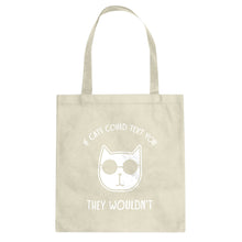 If Cats Could Text Cotton Canvas Tote Bag