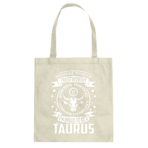 Tote Taurus Astrology Zodiac Sign Canvas Tote Bag