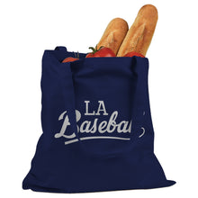 LA Baseball Team Cotton Canvas Tote Bag