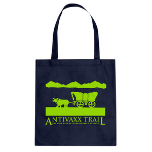 Antivaxx Trail Cotton Canvas Tote Bag
