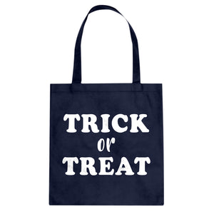 Trick or Treat Cotton Canvas Tote Bag