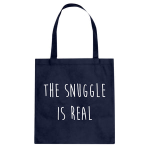 The Snuggle is Real Cotton Canvas Tote Bag