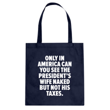 Only in America Cotton Canvas Tote Bag
