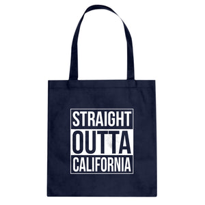 Straight Outta California Cotton Canvas Tote Bag